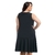 Vestido Midi Soltinho Regata Preto Decote U Alças Grossas - loja online