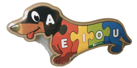 Quebra-cabeça Cachorro Encaixe - Lúdica Brinquedos