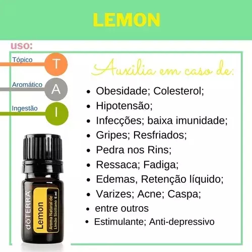 Óleo Essencial Lemon 5ml Do Terra