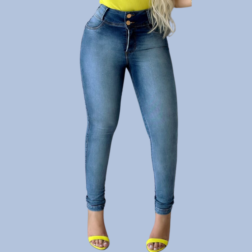 Cal a Jeans Clara Feminina c lycra 2 Botoes