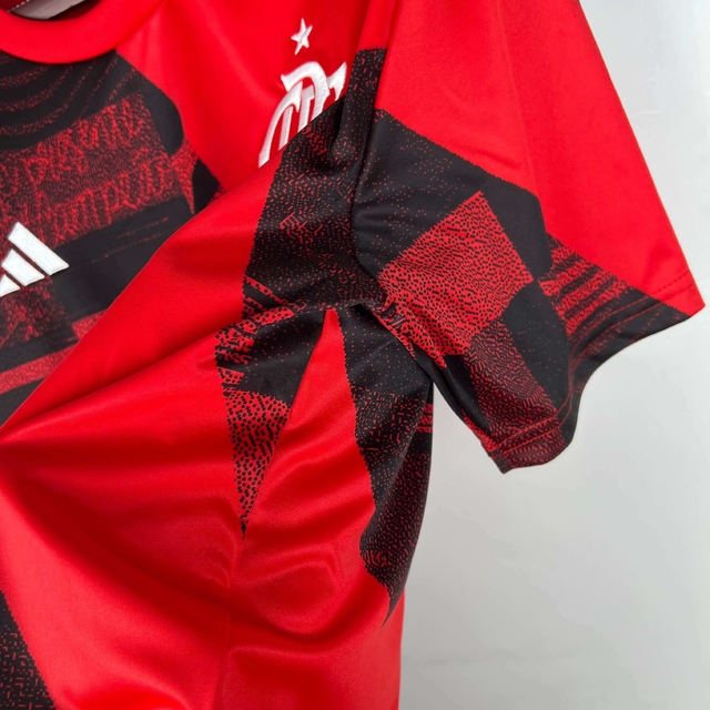 Vetor Camisa Flamengo Pré-jogo 2023-2024