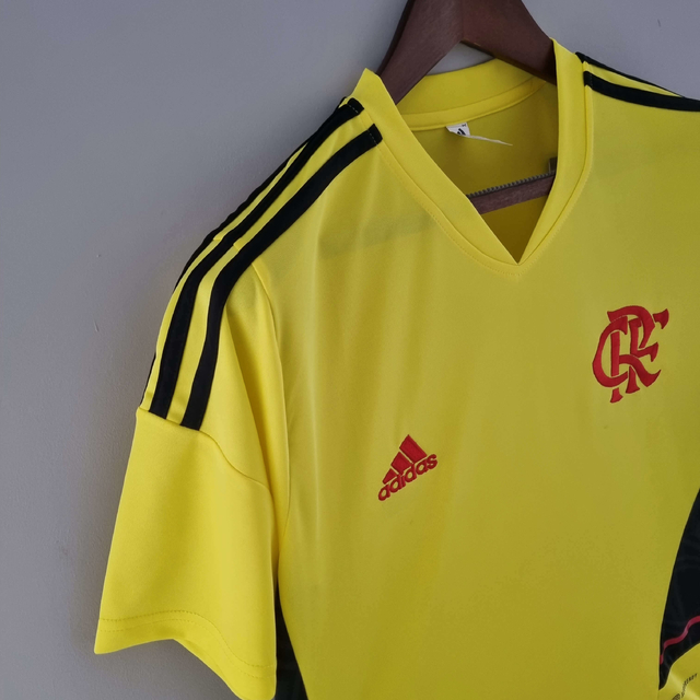 Camisa de Aquecimento Flamengo 22/23 - Pré-Jogo Feminina - Preta