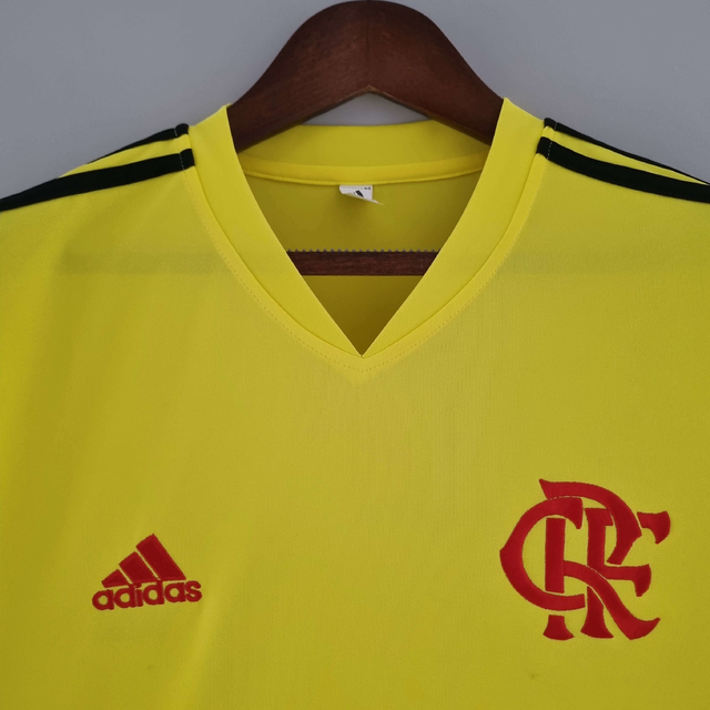 Camisa Flamengo Treino Amarela Modelo feminina 2022 - Frete grátis