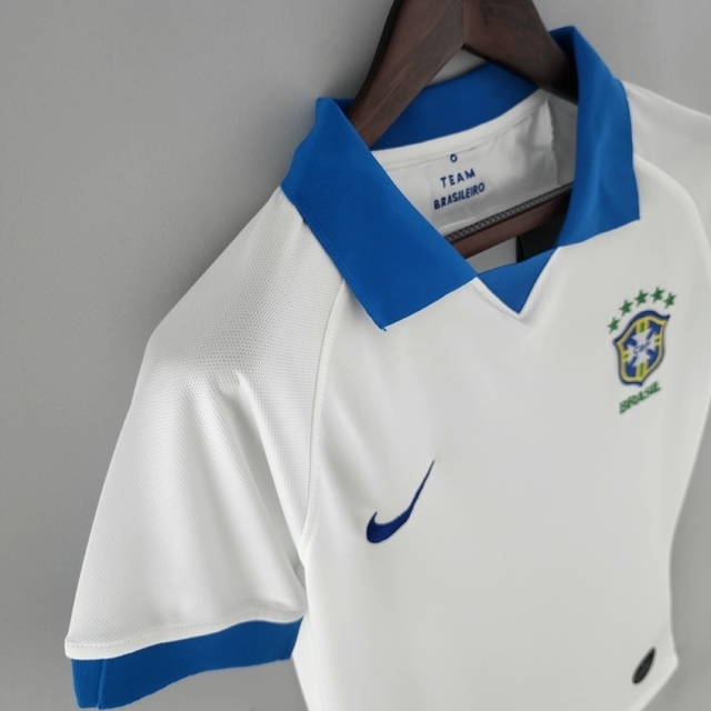 Camisa selecao brasileira brasil branca 22