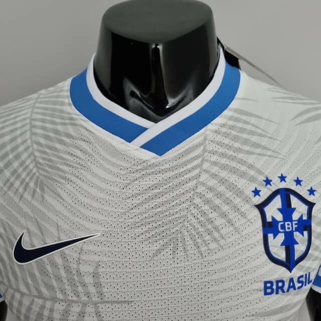 Camisa Seleção Brasileira Branca Flores Jogador 2022 - Frete grátis