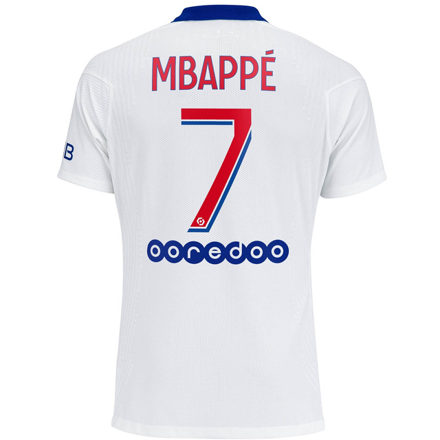 Camisa Paris Saint Germain Away 20 21 Torcedor Nike Masculina Branca