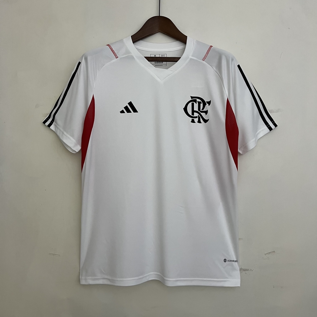 Camisa Treino Flamengo 23/24 Torcedor Masculina - Branco