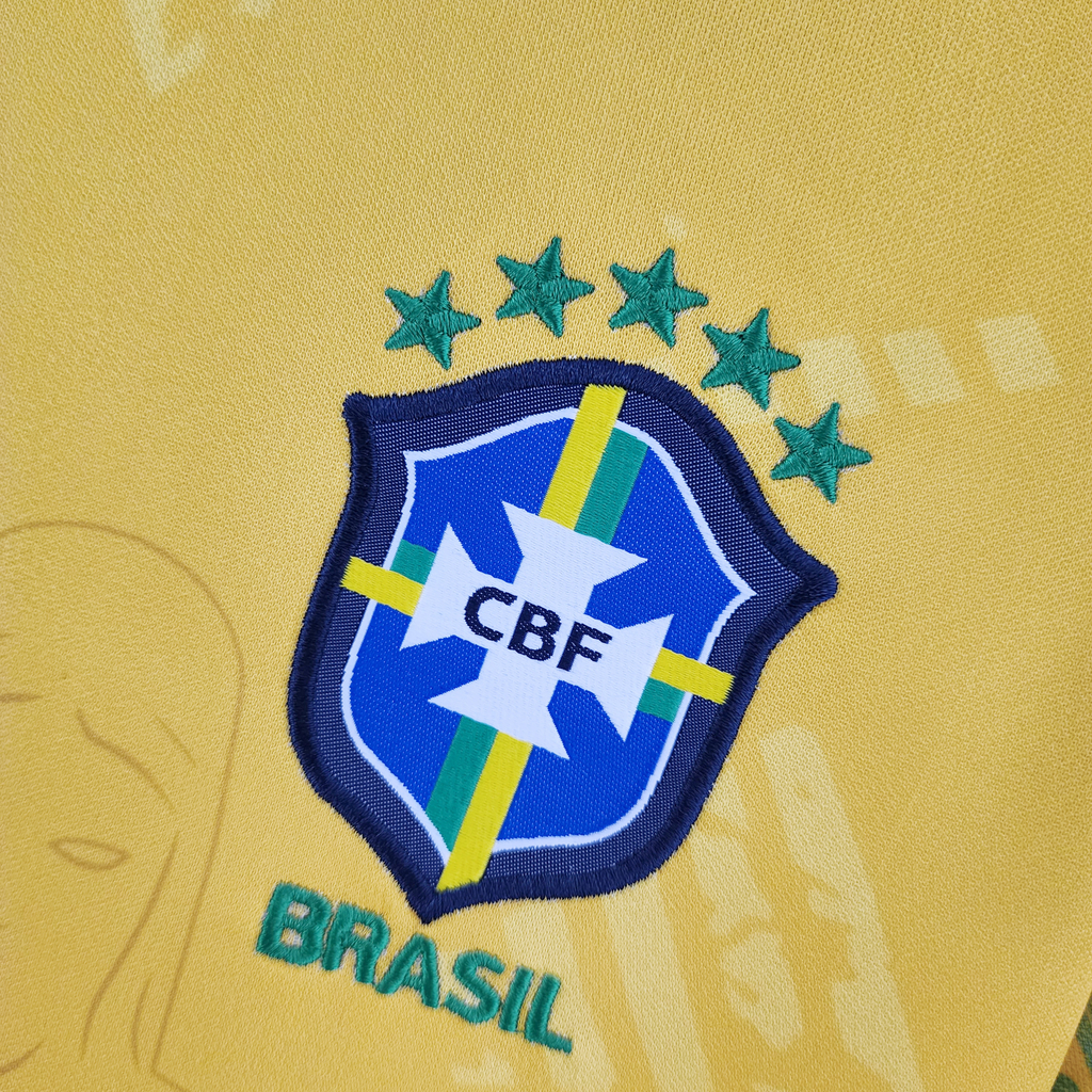 Camisa Brasil 2022 Edição Especial - Feminina - Amarela