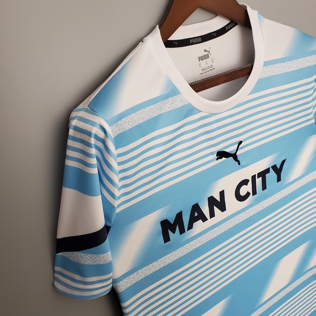 Camisa Manchester City Pré Jogo 22/23 Torcedor Masculina