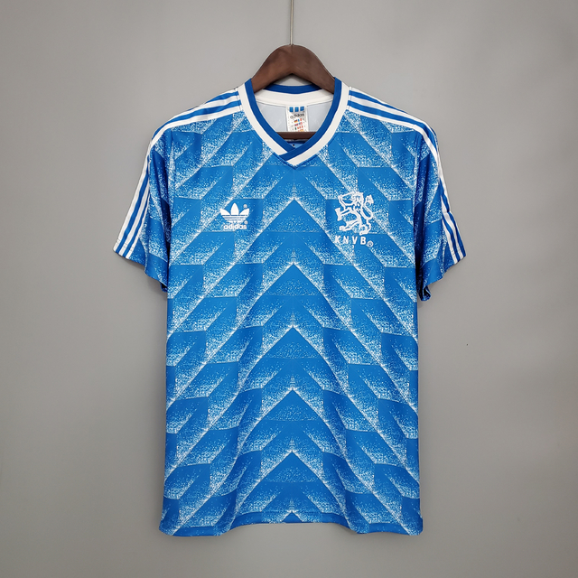 Camisa Retrô Holanda Away 1988 - Azul