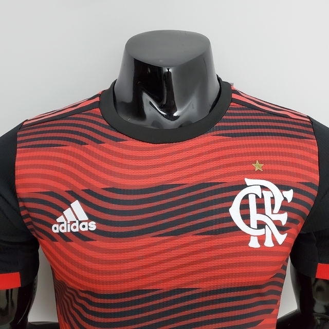 Camisa de futebol Flamengo (Pré Jogo) 22/23 Adidas Brazil Rubro Negro