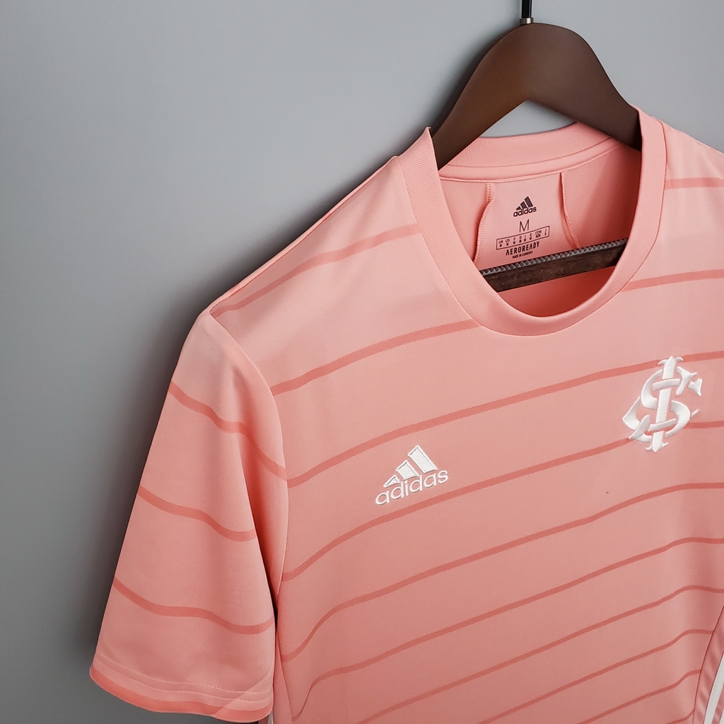 Camisa Internacional Outubro Rosa 21/22 - Adidas - Feminina Baby Look