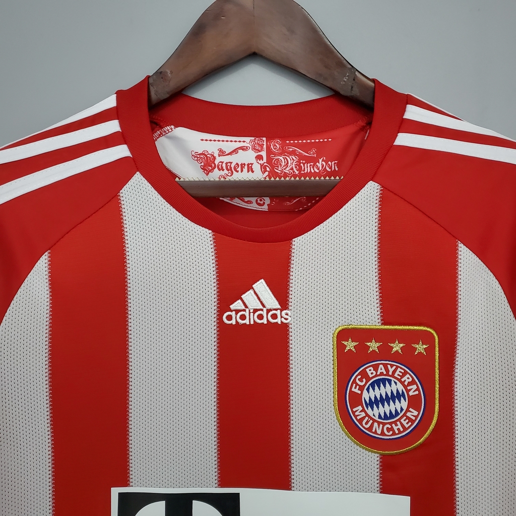 Camisa Bayern de Munique Retrô Home 10/11 Torcedor Adidas Masculina -