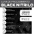 Luva Procedimento Nitrílica Black Supermax - LifeCare