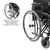 Cadeira de Rodas em Aço Carbono Dobrável D400 Dellamed - comprar online