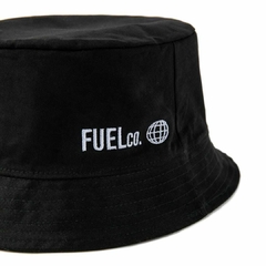 Bucket hat  Fuel reversível cor preto e florido