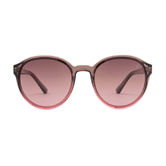 Óculos polarizado redondo Fuel cor rosa e fumê com lente rosê