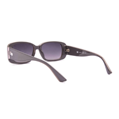 Óculos Fuel oval modelo Satin cor cinza com lentes degradê