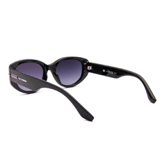 Óculos Fuel polarizado oval modelo McGee cor preta 
