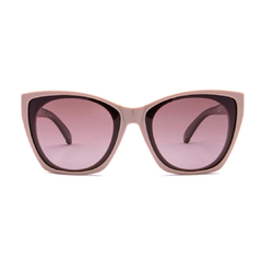 Óculos Fuel polarizado modelo Eleanor gatinho cor nude