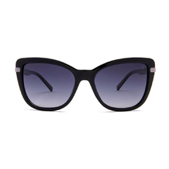 Óculos Fuel polarizado formato borboleta cor preta