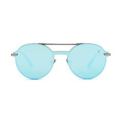 Óculos solar Fuel redondo modelo Neji cor azul
