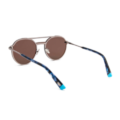 Óculos solar Fuel redondo modelo Neji cor azul
