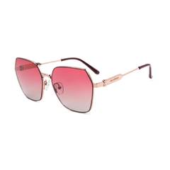 Óculos solar Fuel geométrico modelo Velma cor rosa