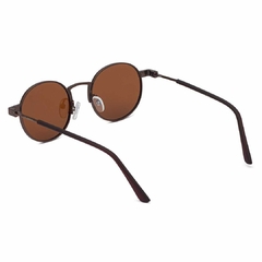 Óculos de sol Fuel redondo modelo Batou cor marrom