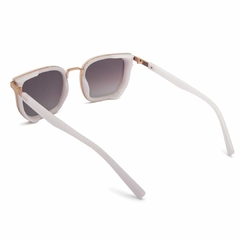  Óculos solar Fuel quadrado modelo Aaliyah cor branco