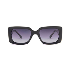 Óculos polarizado Fuel modelo Brasie formato retangular cor preto com lente degradê