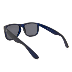 Óculos solar Fuel retangular polarizado modelo Ethan cor azul