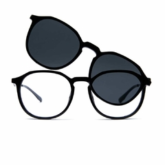 Óculos clipon Fuel 2 em 1 modelo Riddler cor preto