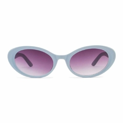 Óculos de sol Fuel modelo Bergamo formato oval cor celeste