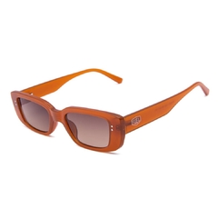 Óculos solar Fuel retangular modelo Nanci cor laranja