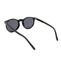 Óculos solar Fuel panto modelo Leah polarizado cor preto