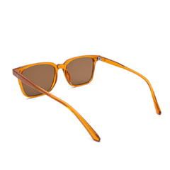 Óculos solar Fuel retangular modelo Carl cor laranja