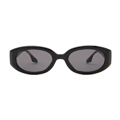 Óculos solar Fuel oval modelo Aretha cor preto