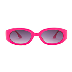 Óculos solar Fuel oval modelo Aretha cor rosa chiclete