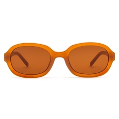 Óculos de sol Fuel modelo Turim formato oval cor caramelo