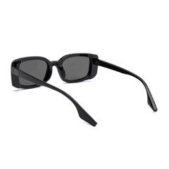 Óculos solar Fuel retangular modelo Rue cor preto 