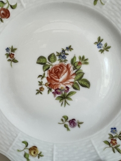 Lindisimo Plato Postre Porcelana Herend Hungary Pattern Rosehip #3 Pintado a Mano C1948 - Funcy Stuff Antiguedades