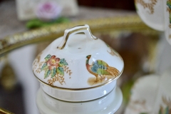 Antigua Tetera de Porcelana Sutherland Bone China England, Pattern Exotic C1930. - tienda online