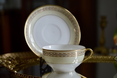 Antigua Taza para Te Porcelana Noritake Komura Japan Guarda Oro sobre Ivory C1918 - comprar online