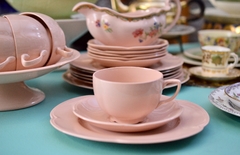 Trio para Te Loza Inglesa Johnson Bros , Pattern Rosedawn C1950 - tienda online