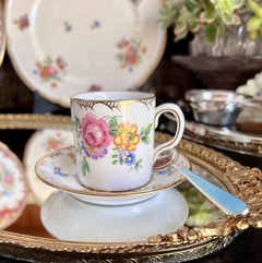 Taza con Plato Para Café New Chelsea Staff England , Pattern ·#3038A C1948