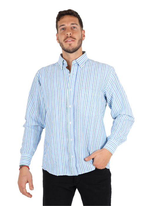 Camisa rayada best sale
