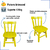 Cadeira Cadeirinha Infantil Colorida de Madeira Eucalipto Resistente DISA na internet