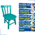 KIT 2 Cadeiras Cadeirinhas Infantil Colorida de Madeira Eucalipto Resistente DISA - comprar online