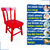 Cadeira Cadeirinha Infantil Colorida de Madeira Eucalipto Resistente DISA - loja online